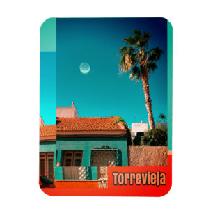Torrevieja in het Oranje en Turqoise Magneet