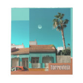 Torrevieja in het Oranje en Turqoise Notitieblok (Voorkant)