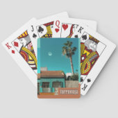 Torrevieja in het Oranje en Turqoise Pokerkaarten (Achterkant)