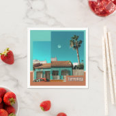 Torrevieja in het Oranje en Turqoise Servet (Insitu)