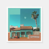 Torrevieja in het Oranje en Turqoise Servet (Voorkant)