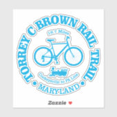 Torrey C Brown Rail Trail (fietser) Sticker (Vel)