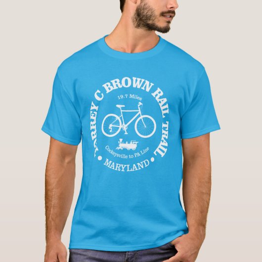 Torrey C Brown Rail Trail (fietser) T-shirt (Voorkant)