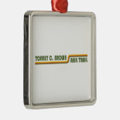 Torrey C. Brown Rail Trail Maryland Metalen Ornament (Rechts)