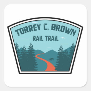 Torrey C. Brown Rail Trail Maryland Vierkante Sticker