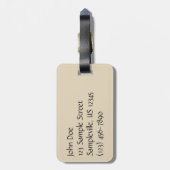 Torrey Pine Closeup California Botanical Bagagelabel (Achterkant verticaal)