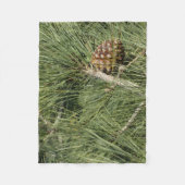 Torrey Pine Closeup California Botanical Fleece Deken (Voorkant)
