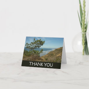 Torrey Pine en Californische kust landschap Bedankkaart