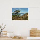 Torrey Pine en Californische kust landschap Poster (Keuken)