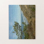 Torrey Pine en Californische kustlijn landschap Legpuzzel (Verticaal)