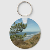 Torrey Pine en Californische kustlijn landschap Sleutelhanger (Achterkant)