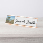 Torrey Pine en het kustlandschap van Californië Bureau Naambordje (Voorkant)