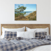 Torrey Pine en het kustlandschap van Californië Canvas Afdruk (Insitu (Slaapkamer))