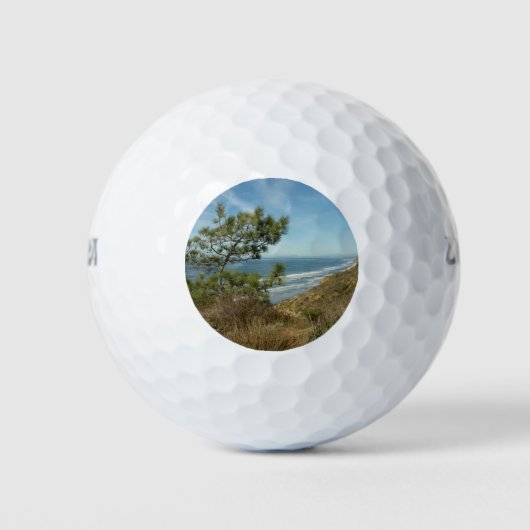 Torrey Pine en het kustlandschap van Californië Golfballen (Voorkant)