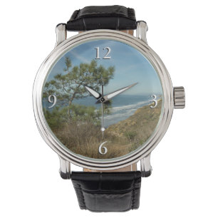 Torrey Pine en het kustlandschap van Californië Horloge