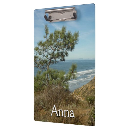 Torrey Pine en het kustlandschap van Californië Klembord (Links)