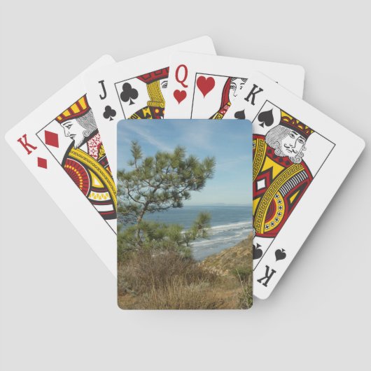 Torrey Pine en het kustlandschap van Californië Pokerkaarten (Achterkant)