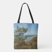 Torrey Pine en het kustlandschap van Californië Tote Bag (Achterkant)