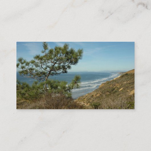 Torrey Pine en het kustlandschap van Californië Visitekaartje (Achterkant)