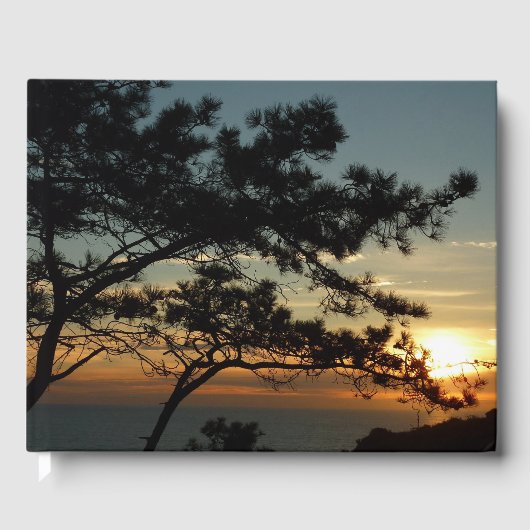 Torrey Pine Sunset I California Landscape Gastenboek (Voorkant)