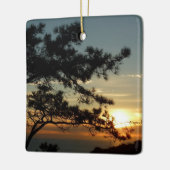Torrey Pine Sunset I California Landscape Keramisch Ornament (Links)