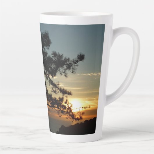 Torrey Pine Sunset I California Landscape Latte Mok (Rechts)