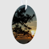 Torrey Pine Sunset I California Landscape Ornament (voorkant)