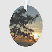 Torrey Pine Sunset I California Landscape Ornament (voorkant)
