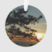 Torrey Pine Sunset I California Landscape Ornament (voorkant)