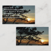 Torrey Pine Sunset I California Landscape Visitekaartje (Voorkant / Achterkant)