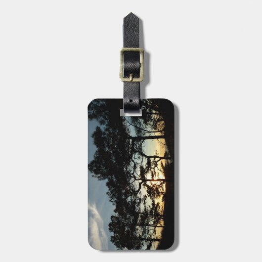 Torrey Pine Sunset II Californië Landschap Bagagelabel (Voorkant verticaal)