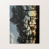 Torrey Pine Sunset II Californië Landschap Legpuzzel (Verticaal)