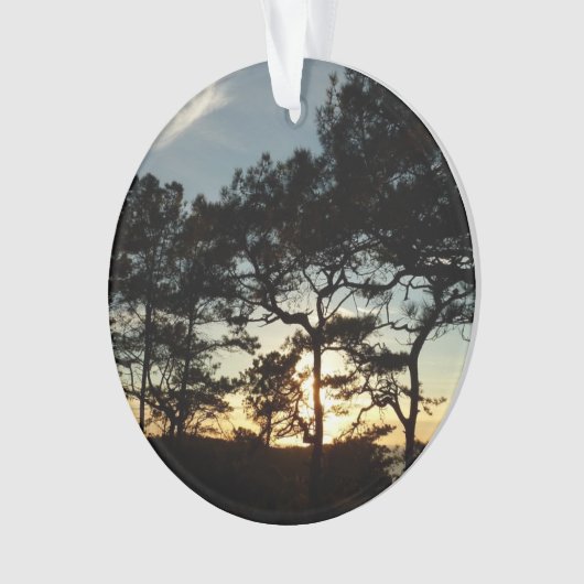Torrey Pine Sunset II Californië Landschap Ornament (voorkant)
