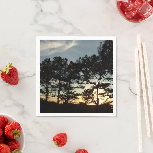 Torrey Pine Sunset II Californië Landschap Servetten (Insitu)