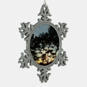 Torrey Pine Sunset II Californië Landschap Tin Sneeuwvlok Ornament (Links)