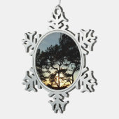 Torrey Pine Sunset II Californië Landschap Tin Sneeuwvlok Ornament (Rechts)