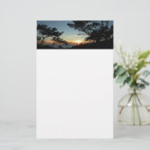 Torrey Pine Sunset III Californië Landschap Briefpapier (Staand voorkant)