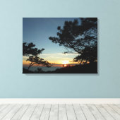 Torrey Pine Sunset III Californië Landschap Canvas Afdruk (Insitu (Houten vloer))