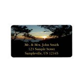 Torrey Pine Sunset III Californië Landschap Etiket (Voorkant)