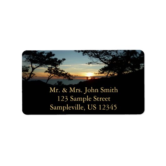 Torrey Pine Sunset III Californië Landschap Etiket (Voorkant)