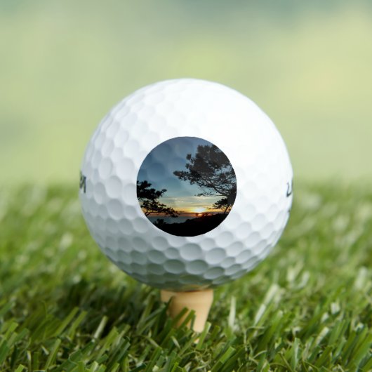 Torrey Pine Sunset III Californië Landschap Golfballen (Insitu Shirt)