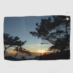 Torrey Pine Sunset III Californië Landschap Golfhanddoek