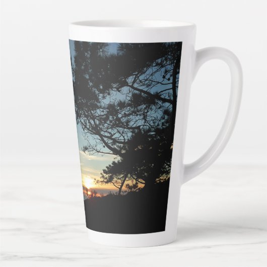 Torrey Pine Sunset III Californië Landschap Latte Mok (Rechts)