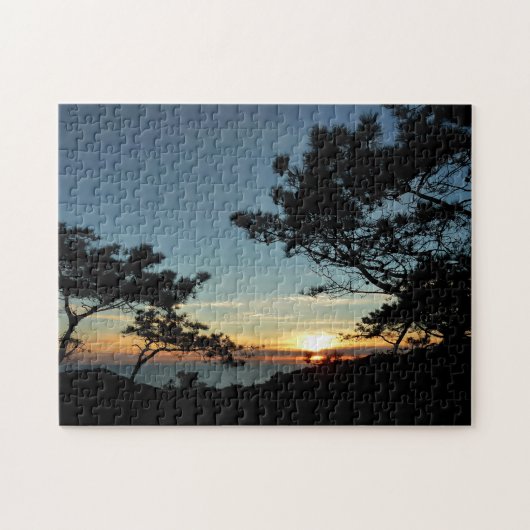 Torrey Pine Sunset III Californië Landschap Legpuzzel (Horizontaal)