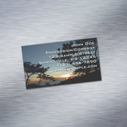 Torrey Pine Sunset III Californië Landschap Magnetisch Visitekaartje (Voorbeeld)
