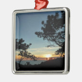 Torrey Pine Sunset III Californië Landschap Metalen Ornament (Links)