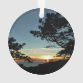 Torrey Pine Sunset III Californië Landschap Ornament (achterkant)