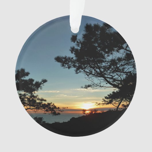 Torrey Pine Sunset III Californië Landschap Ornament (voorkant)