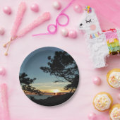 Torrey Pine Sunset III Californië Landschap Papieren Bordje (Feest)