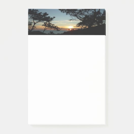 Torrey Pine Sunset III Californië Landschap Post-it® Notes (Voorkant)